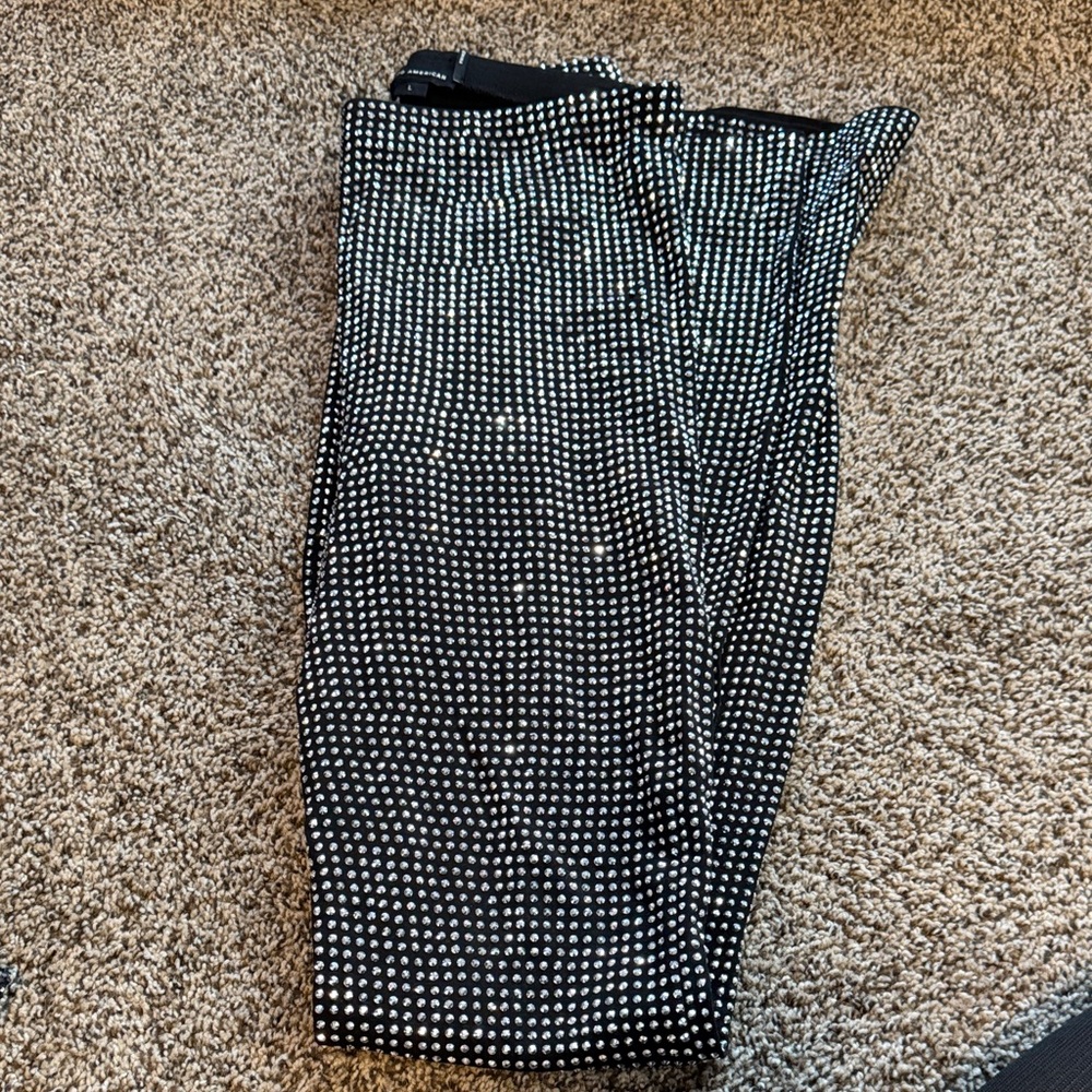 Good American Black Studded Pants